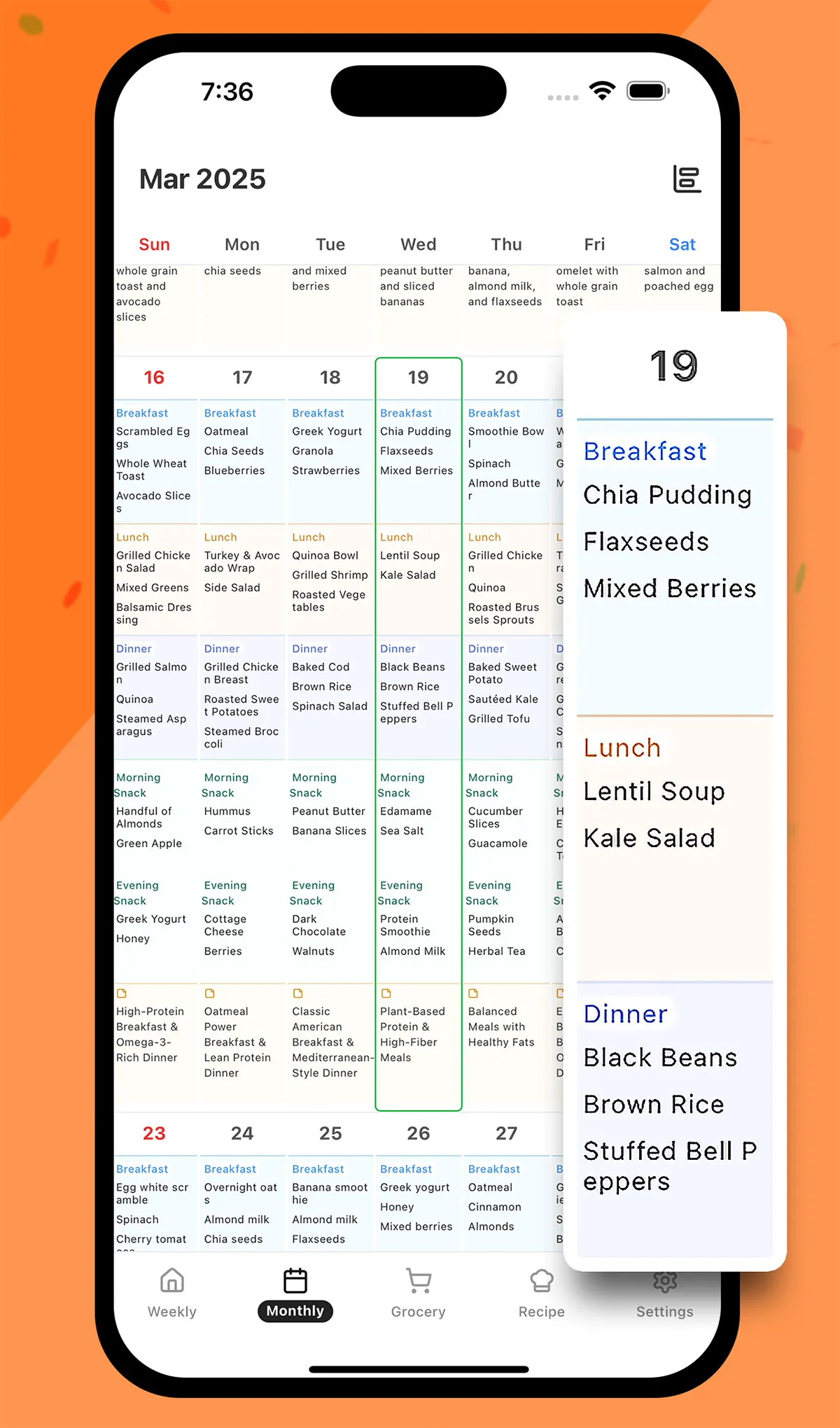MealLog analysis screen